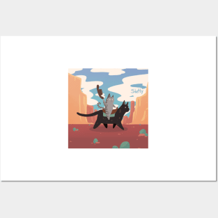 Cowboy Cats Posters and Art